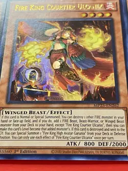 3x Fire King Courtier Ulcanix | MP25-EN262 | Ultra Rares | NM | 1st Ed | YuGiOh! - Image 4