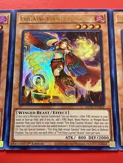 3x Fire King Courtier Ulcanix | MP25-EN262 | Ultra Rares | NM | 1st Ed | YuGiOh! - Image 5