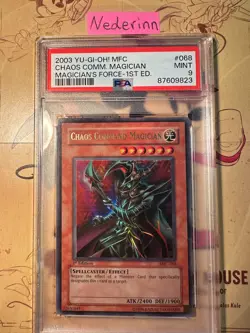 YUGIOH Chaos Command Magician 1st edition (MFC-068) PSA 9 - Image 1