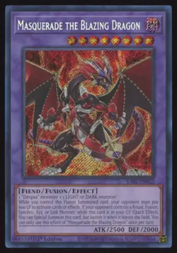Yu-Gi-Oh! Masquerade the Blazing Dragon Secret Rare #RA02-EN022 - Image 1