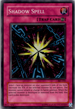 Shadow Spell - SKE-041 - Super Rare - Unlimited Edition NM YuGiOh! Starter Deck - Image 1