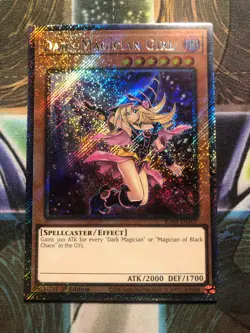 *** DARK MAGICIAN GIRL *** ALTERNATE ART PLATINUM SECRET RARE RA04-EN107 YUGIOH! - Image 1