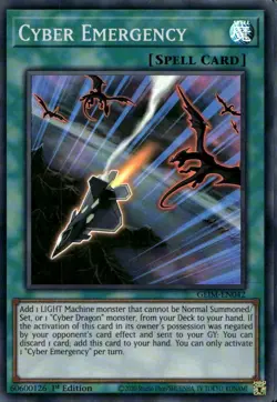 Cyber Emergency 1st Ed Super Rare GEIM-EN042 Yu-Gi-Oh! - Image 1