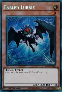 RA03-EN003 FABLED LURRIE SECRET RARE 1ST EDITION YuGiOh CARD - Image 1
