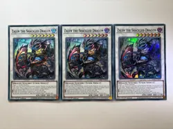 3 x Zalen the Shackled Dragon BPRO-EN042 Super Rare 1st Ed YuGiOh Playset NM - Image 1