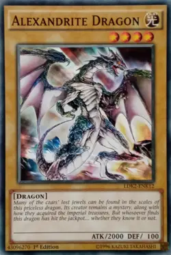 LDK2-ENK12 ALEXANDRITE DRAGON COMMON MIXED EDITION YuGiOh CARD - Image 1