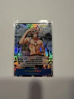 One Piece TCG Ace Op13-119 SEC AA Manga Englisch Mint - Image 1