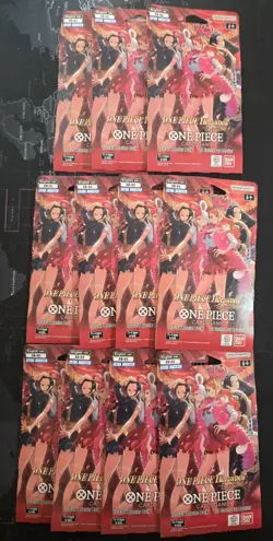 (Lot of 11) One Piece EB-03 Heroines Edition Sleeved Booster Packs - SEALED NEW - Image 1