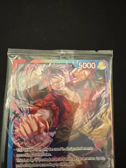 One Piece Monkey.D.Luffy 2nd Anniversary Stamped Promo P-043 Sealed NM - Image 4