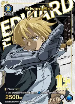 Edward Elric Promo Gold Foil - UEPR/FMA-1-039 NM - Union Arena - Image 1
