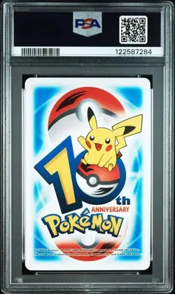 PSA 10 POKEMON PLAYING CARD NINETAILS VULPIX BLUE 2 HEARTS 10TH ANNIVERSARY 288 - Image 2