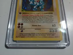 💎CGC 8.5💎 NM Machamp Base Set 1st Edition Shadowless Holo Pokemon Card 8/102 - Image 4