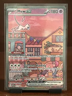 Pokemon Mew ex 053 Full Art Holo Promo EX Scarlet & Violet Promo Cards - Image 1