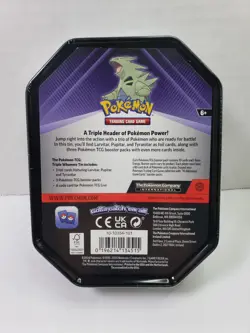Pokemon TCG 2024 Tyranitar Metal Tin with 3 Foil Cards 3 Boosters & Online Code - Image 2