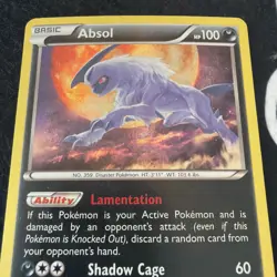 Absol Cosmos Holo XY178 2016 Black Star Promo MP Pokemon Card LP- - Image 1