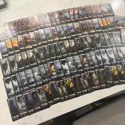 Magic the Gathering MTG Battle For Zendikar 115 Card Lot LP Full Art Basic Land - Image 1