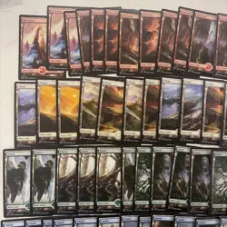 Magic the Gathering MTG Battle For Zendikar 115 Card Lot LP Full Art Basic Land - Image 2