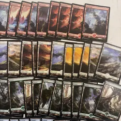 Magic the Gathering MTG Battle For Zendikar 115 Card Lot LP Full Art Basic Land - Image 4