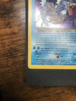 Dark Gyarados 8/82 MP Team Rocket Holo Unlimited Pokemon Card Moderate Play - Image 2