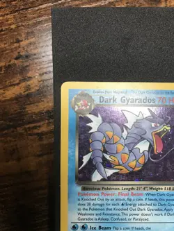 Dark Gyarados 8/82 MP Team Rocket Holo Unlimited Pokemon Card Moderate Play - Image 4