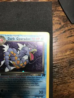 Dark Gyarados 8/82 MP Team Rocket Holo Unlimited Pokemon Card Moderate Play - Image 5