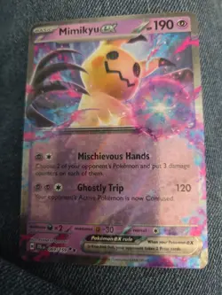 Pokemon Mimikyu EX Double Rare Holo Card 069/159 Sv09: Journey Together TCG - Image 2