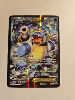 Pokemon TCG Blastoise EX Promo Holo Rare Card XY122 LP - Image 1