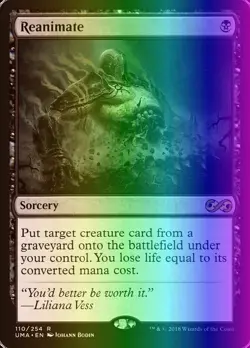 MTG Magic the Gathering Reanimate (110/271) Ultimate Masters LP FOIL - Image 1