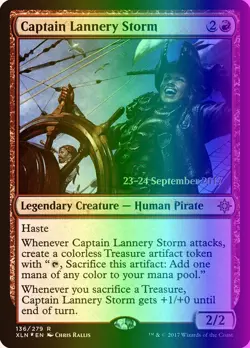 MTG Magic the Gathering Captain Lannery Storm (136s/130) Ixalan Promos LP FOIL - Image 1