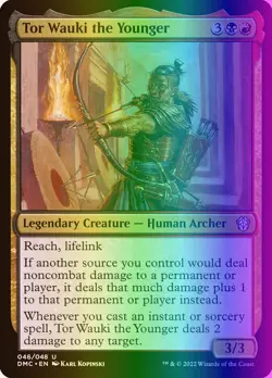 MTG Tor Wauki the Younger (46/265) Dominaria United Commander LP FOIL - Image 1