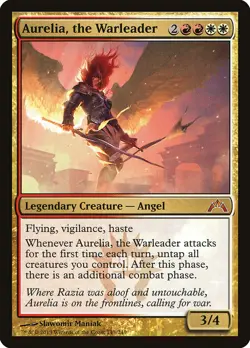 MTG Magic the Gathering Aurelia, the Warleader (143/257) Gatecrash MP - Image 1