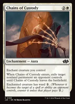 MTG Magic the Gathering Chains of Custody (180/779) Foundations Jumpstart NM - Image 1