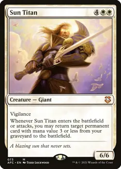 MTG Sun Titan (73/359) Adventures in the Forgotten Realms Commander LP - Image 1