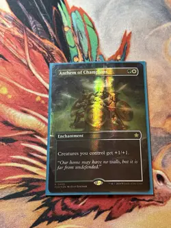 MTG Foundations Anthem of Champions Enchantment RARE MANA FOIL #0405 - Image 3