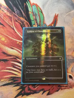 MTG Foundations Anthem of Champions Enchantment RARE MANA FOIL #0405 - Image 4