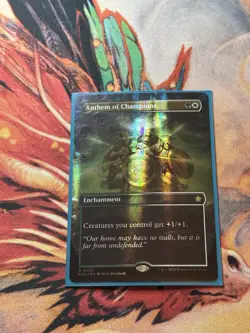 MTG Foundations Anthem of Champions Enchantment RARE MANA FOIL #0405 - Image 5