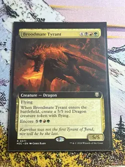 Broodmate Tyrant - Extended Art MH3C NM MTG - Image 1