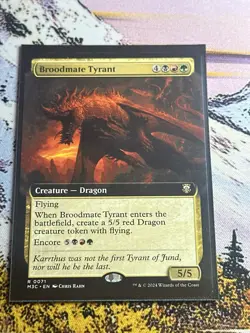 Broodmate Tyrant - Extended Art MH3C NM MTG - Image 2
