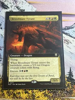 Broodmate Tyrant - Extended Art MH3C NM MTG - Image 4