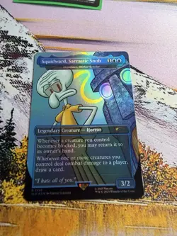 MTG GRAZILAXX, ILLITHID SCHOLAR (SQUIDWARD, SARCASTIC SNOB) FOIL Secret Lair NM - Image 1