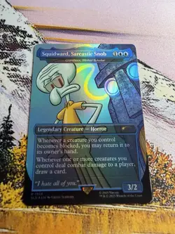 MTG GRAZILAXX, ILLITHID SCHOLAR (SQUIDWARD, SARCASTIC SNOB) FOIL Secret Lair NM - Image 2