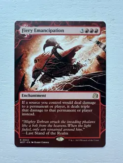 MTG Fiery Emancipation Wilds of Eldraine: Enchanting Tales #42 - Image 1