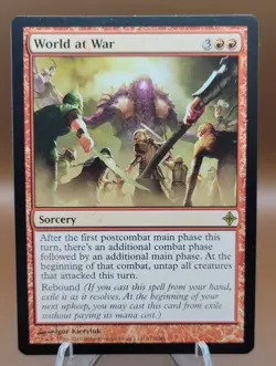 World at War x1 MTG Rise of the Eldrazi Magic Light Play LP English - Image 1