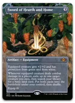 Sword of Hearth and Home (Borderless) #324 (NM) Modern Horizons 2 MH2 Magic MTG - Image 1