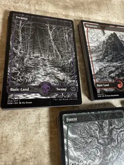 MTG Basic Lands - Lot Of 100 - 20 Each- Full Art - VOW & MID All NP / NM+ - Image 2