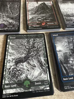 MTG Basic Lands - Lot Of 100 - 20 Each- Full Art - VOW & MID All NP / NM+ - Image 3
