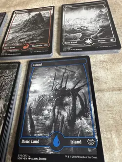 MTG Basic Lands - Lot Of 100 - 20 Each- Full Art - VOW & MID All NP / NM+ - Image 4