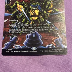 Waves of Aggression - Borderless - PZA Ninja Turtles - 0013 - NM - In Hand - Image 3