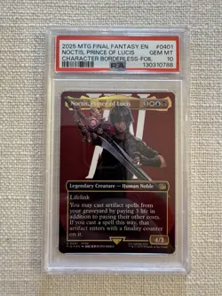Noctis, Prince Of Lucis R0401 Magic MTG Final Fantasy Borderless-Foil PSA 10 - Image 1