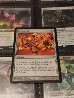 MTG Torpor Orb New Phyrexia Regular Rare 8 Cast Legacy Lp - Image 1